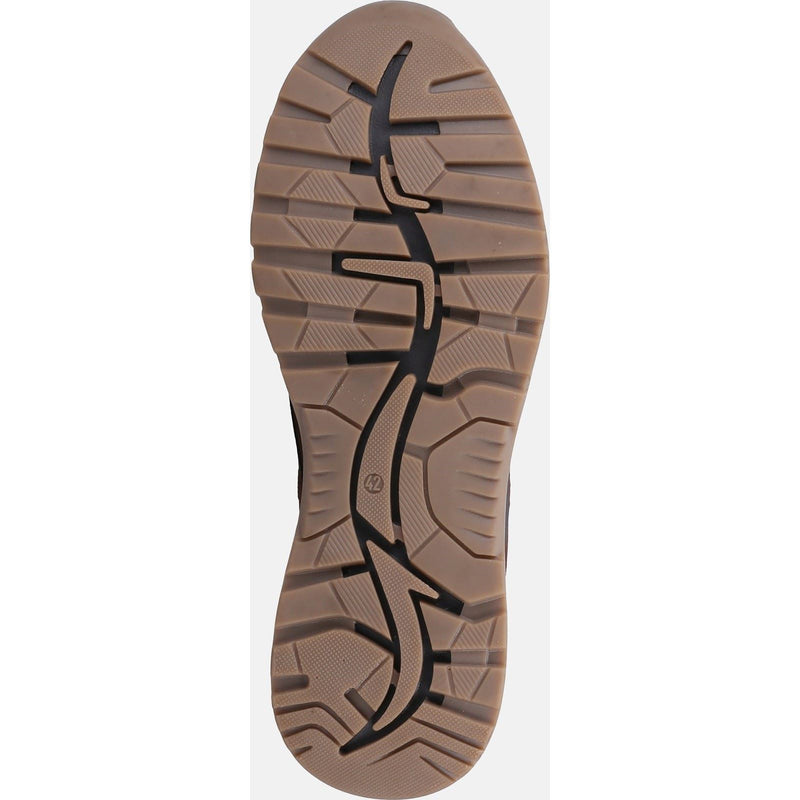 Hush Puppies Pele Leather Men's Brown Nubuck Lace-Up Shoes