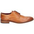 Base London Script Washed Leather Men's Tan Oxford Shoes
