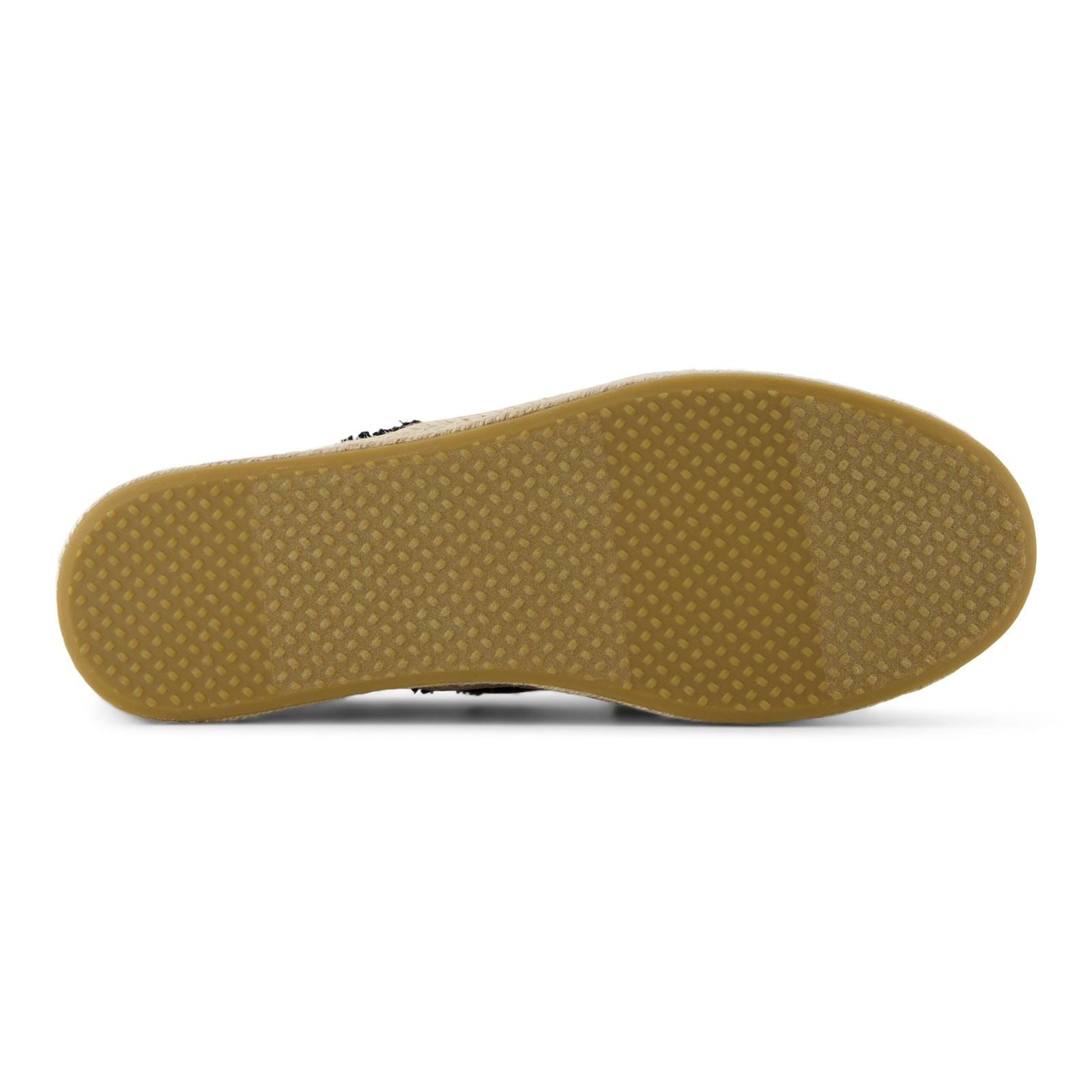 TOMS Carolina Lace Up Cotton Women's Black Beachside Espadrilles