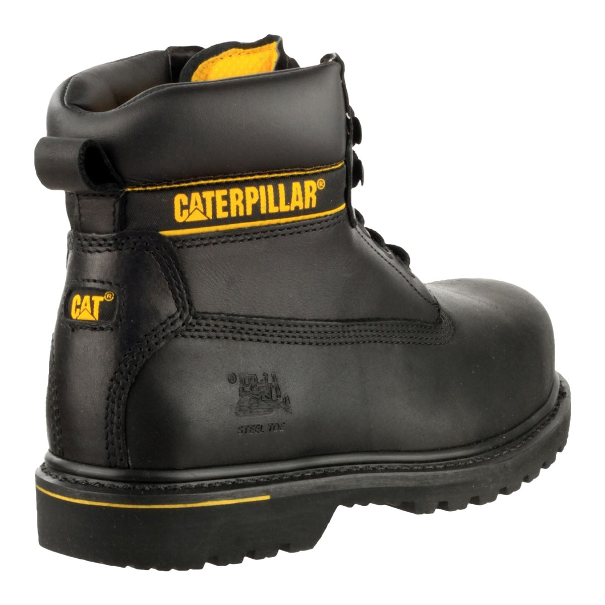Caterpillar CAT Holton S3 Leather Black Safety Boots