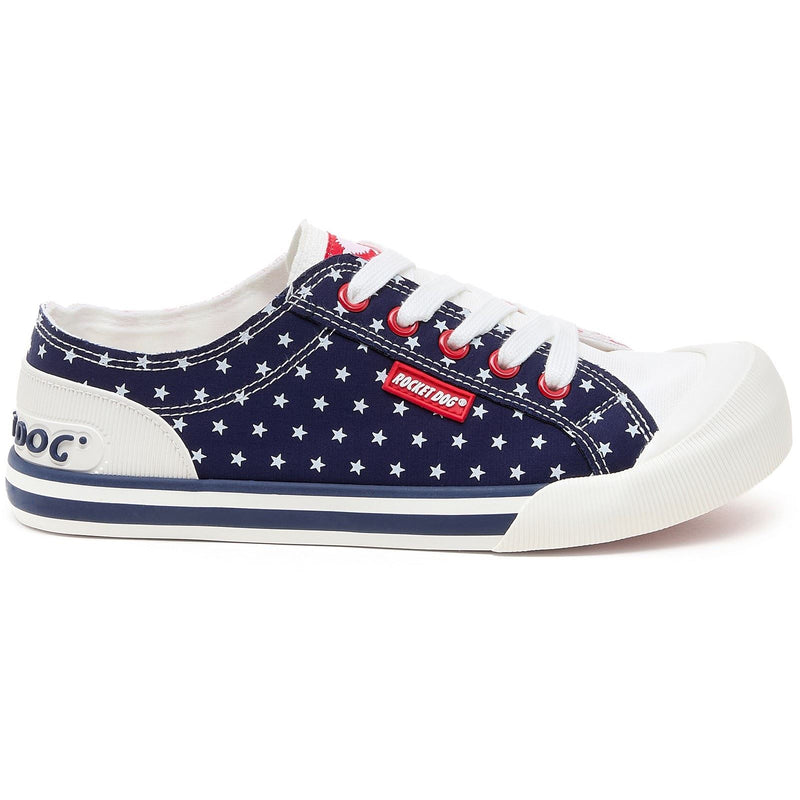 Rocket Dog Jazzin Spangle Cotton Women's Red/Navy Trainers