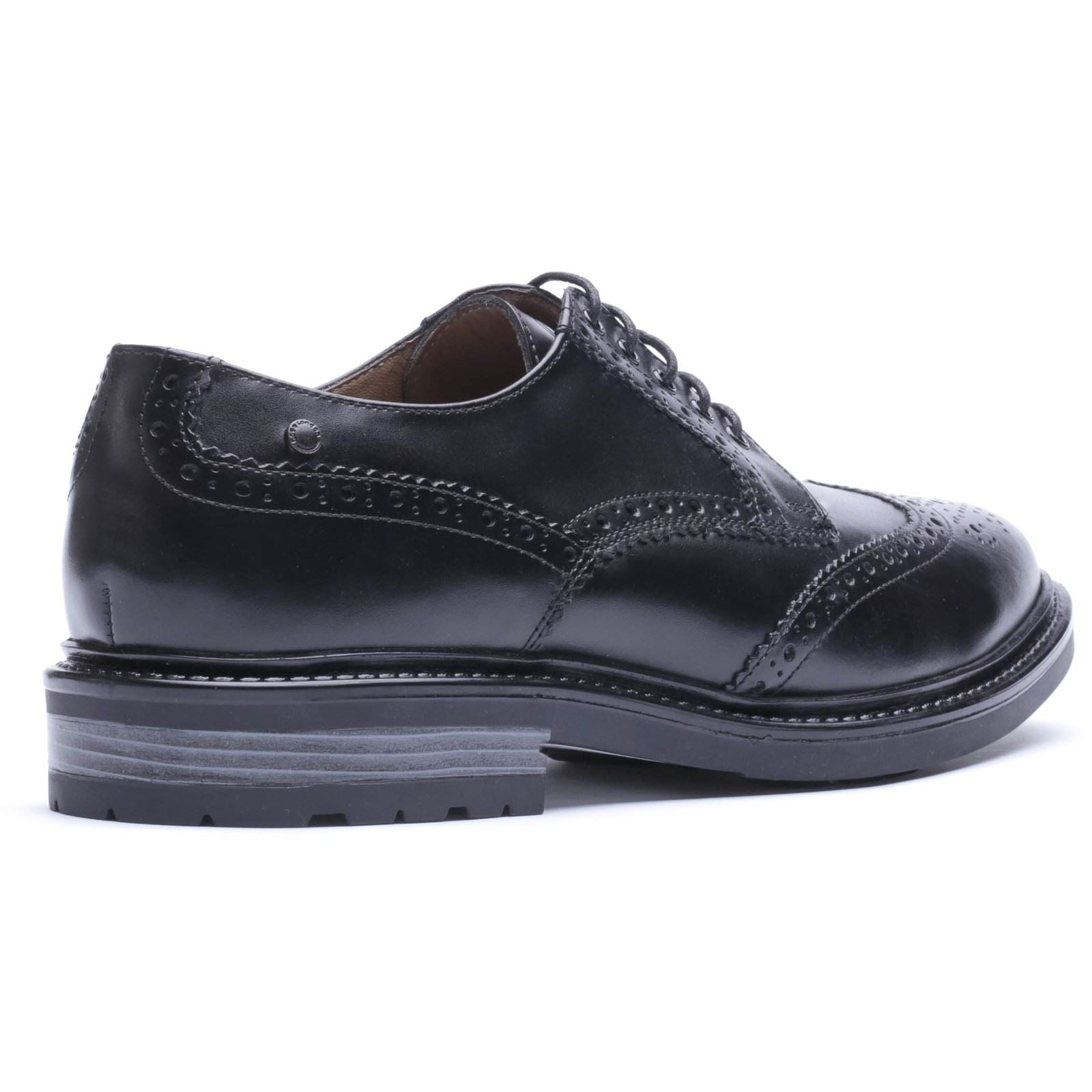 Base London Tanner Leather Men's Black Brogues Shoes