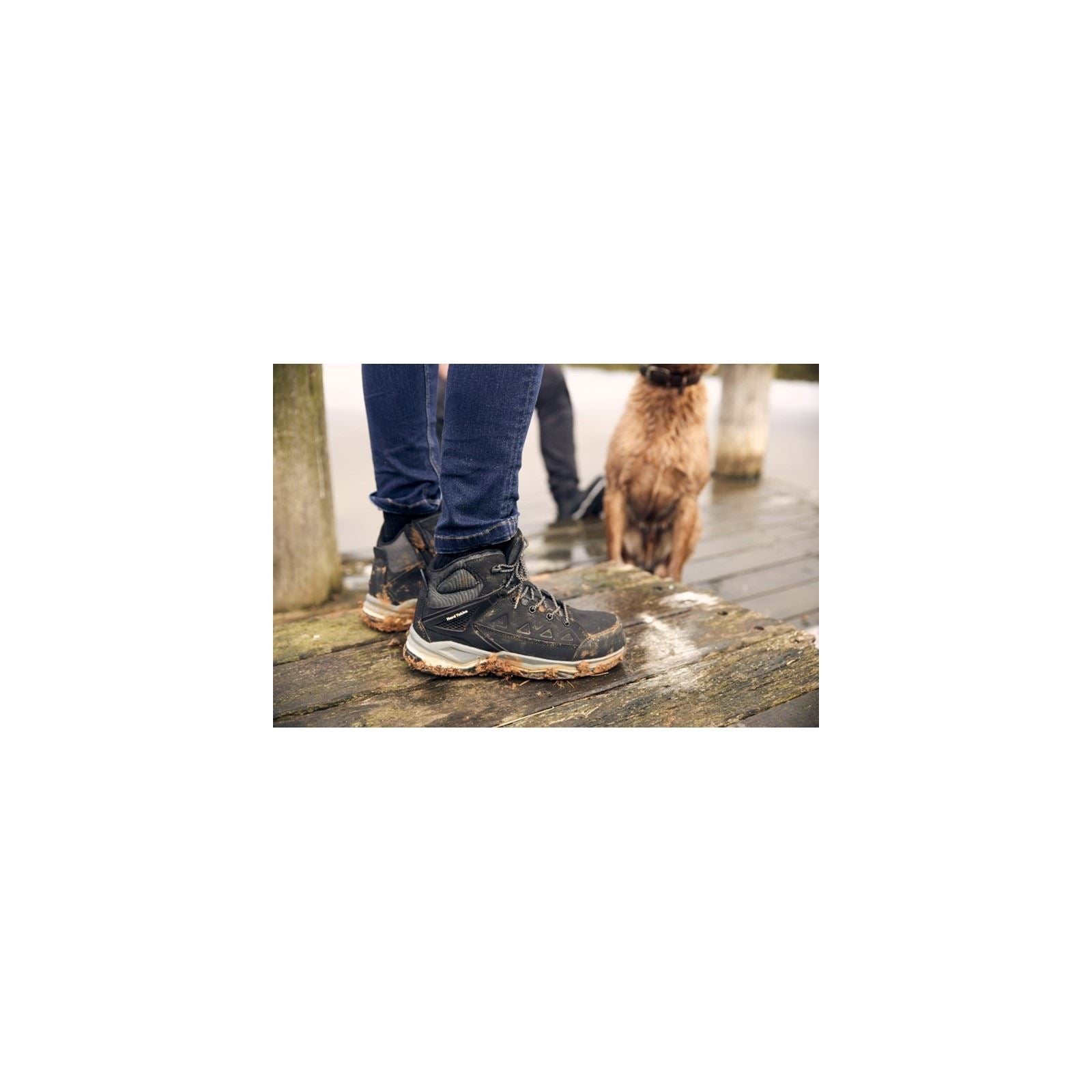 Hard Yakka Atomic Leather Black Safety Boots