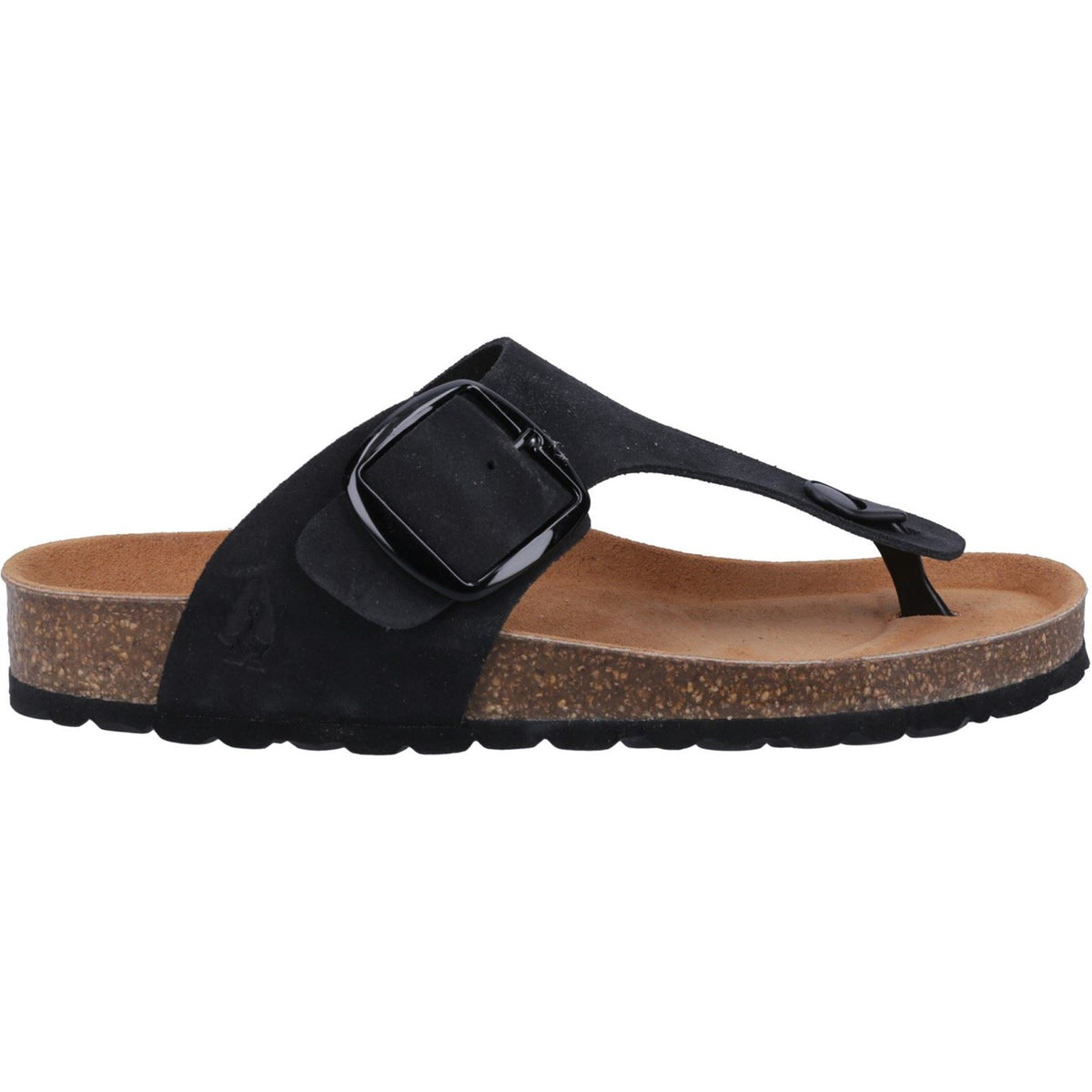 Hush Puppies Billie Suede Women's Black Sandals
