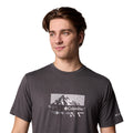 Columbia Kwick Hike Graphic SS Tee Polyester Men's Black Short Sleeve T-Shirts