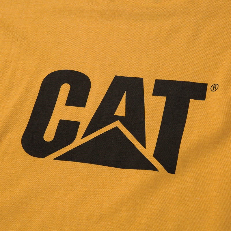 Caterpillar W05324 Trademark Cotton Men's Yellow T-Shirt