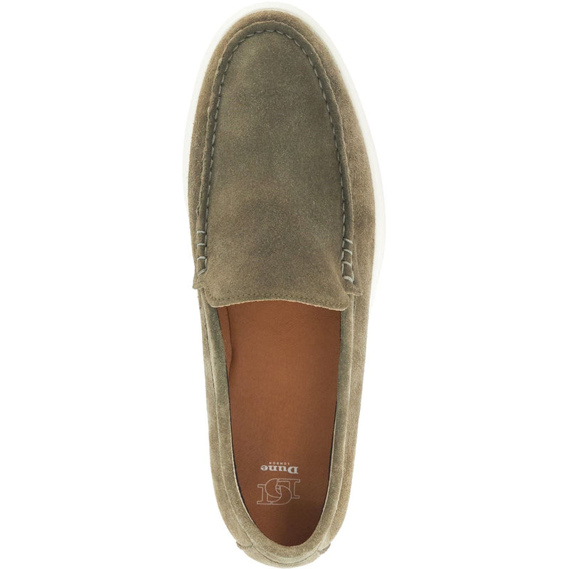 Dune Buftonn Suede Men's Khaki Loafers