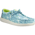 HEYDUDE Wally H2O Tropical Nylon Men's Blue Tropical Boat Shoes