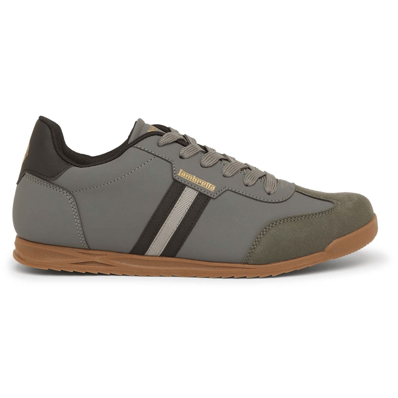 Lambretta Tackle Men's Charcoal/Black Trainers