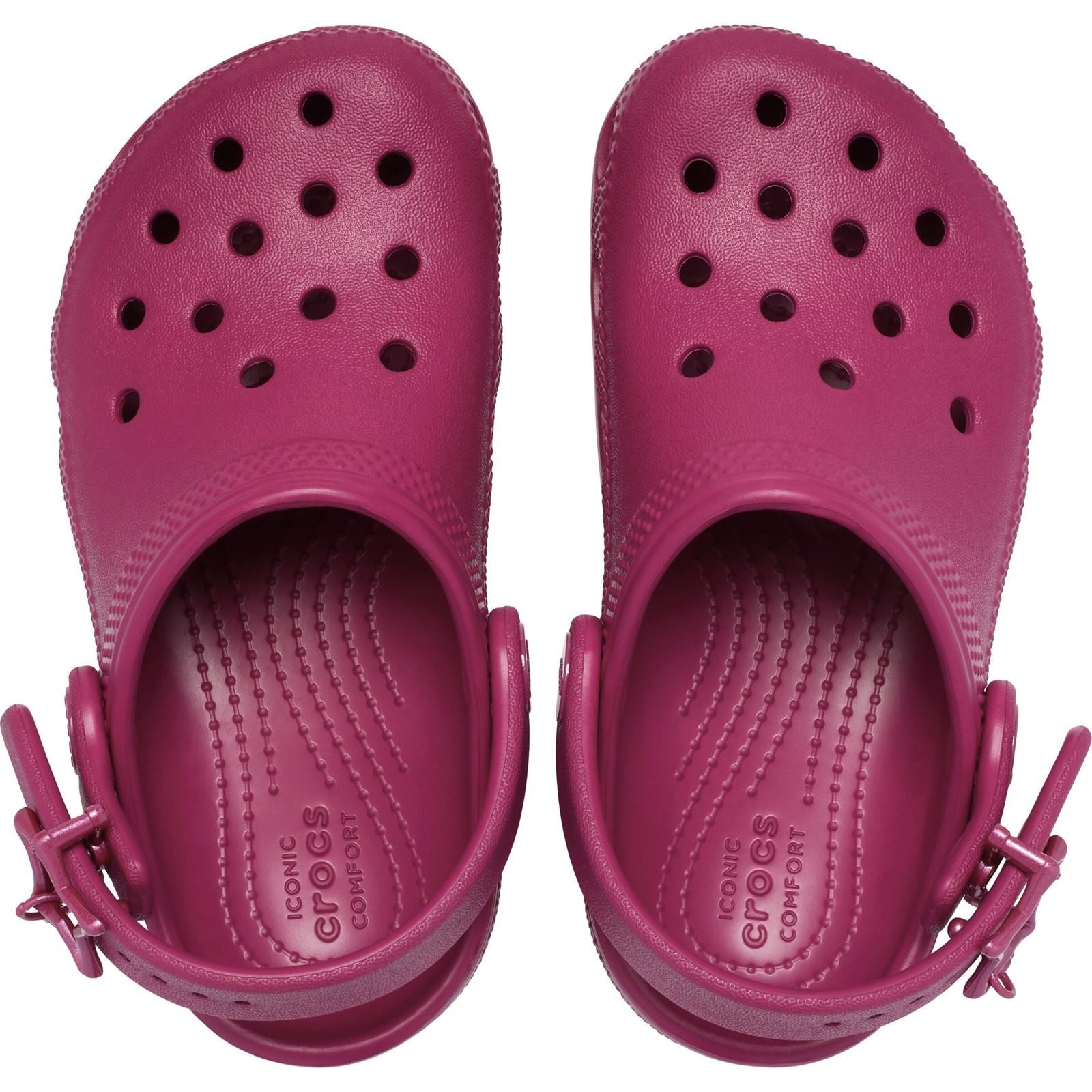Crocs Classic Star Buckle EVA Girl's Royal Pink Casual Shoes - Clogs