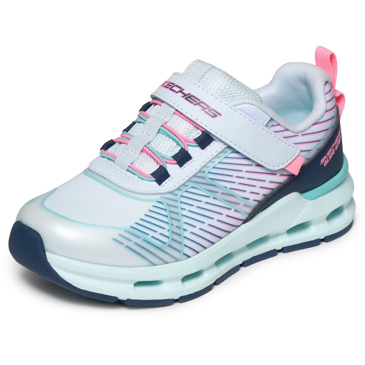 Skechers Glide-Step + Sprint Lines Kids Mint/Multi Trainers