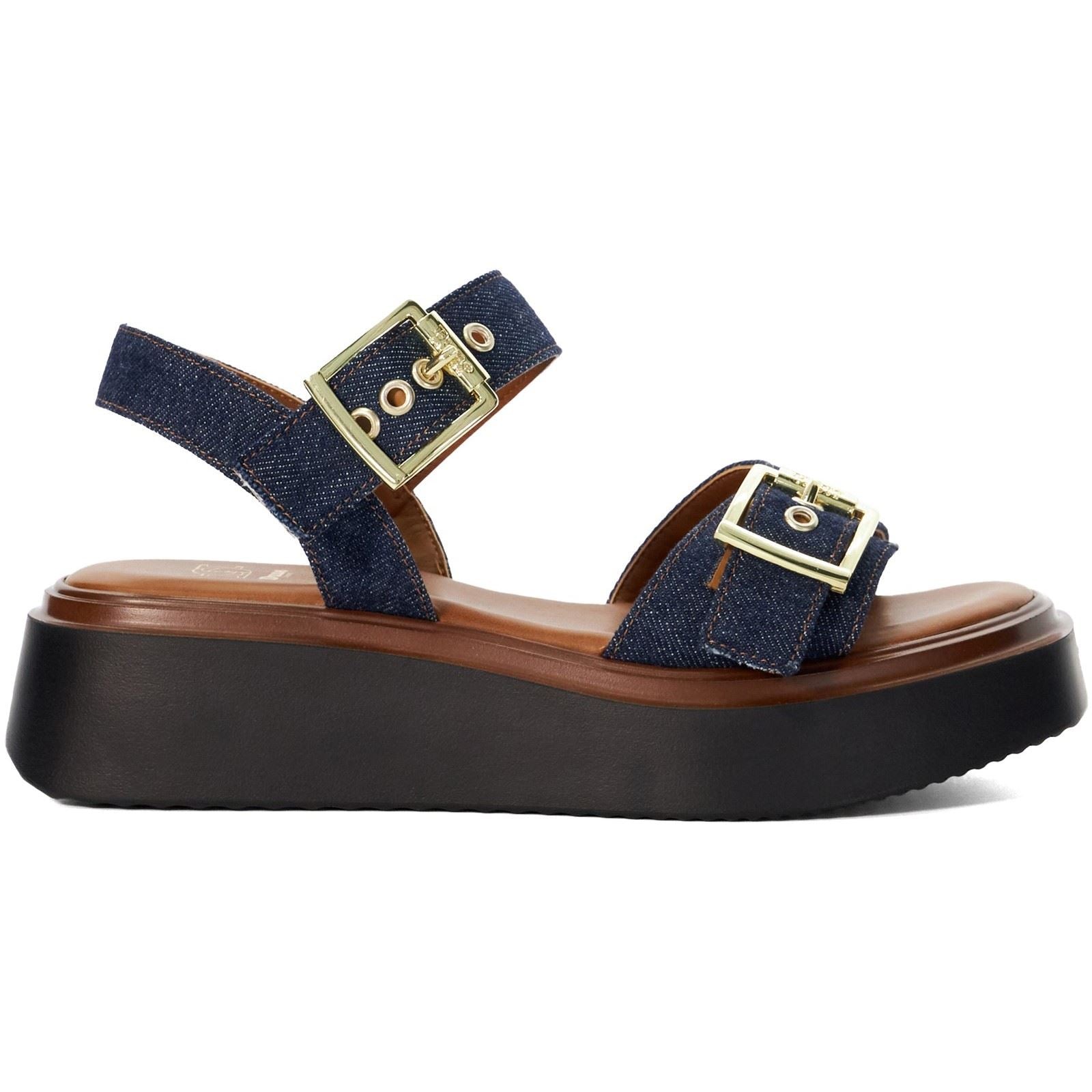 Dune Loells Denim Women's Navy Sandals