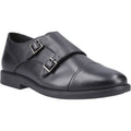Hush Puppies Tim Monk Leather Youth Boy's Black Shoes