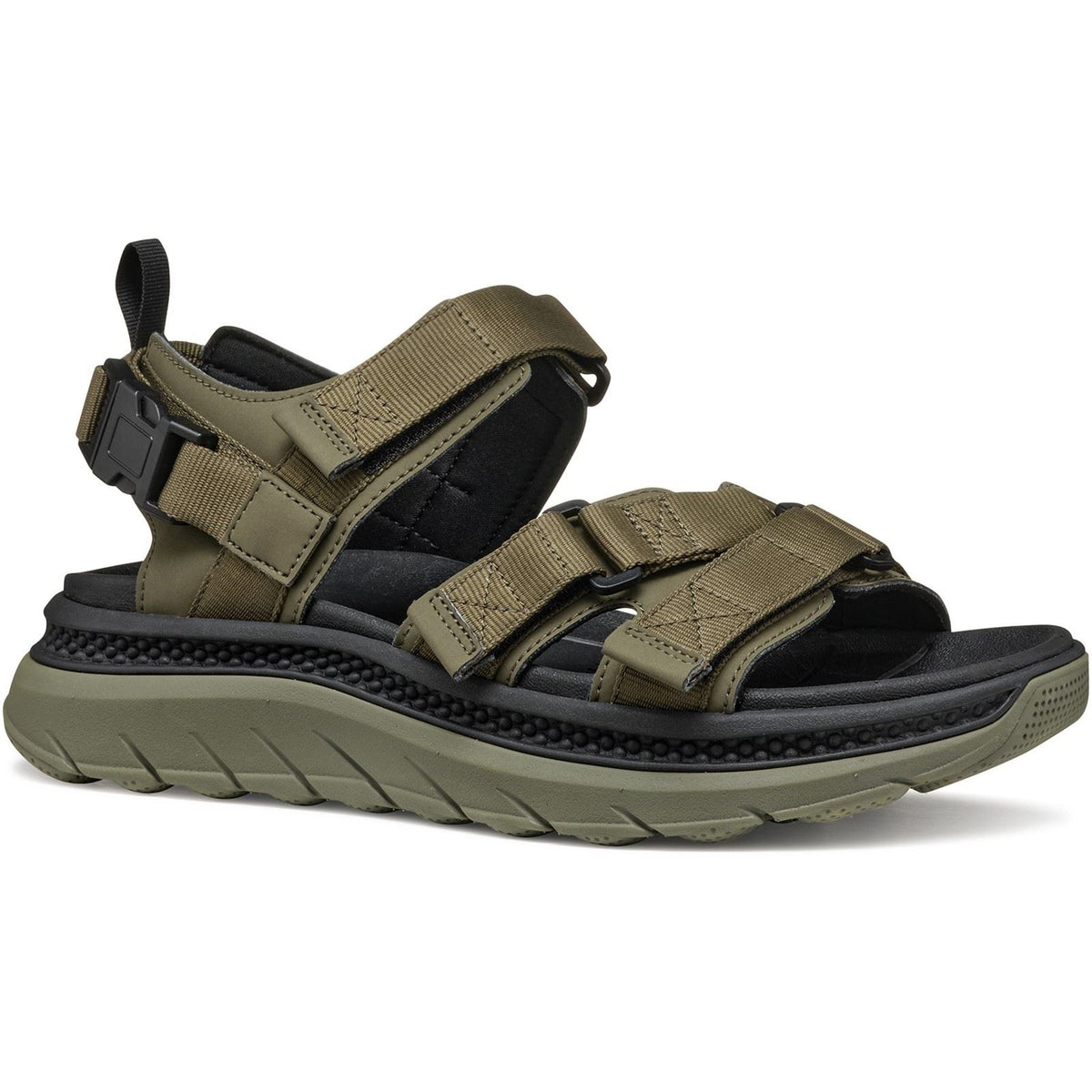 Geox U SPHERICA ACTIF X S Synthetic Blend Men's Military Flip Flops