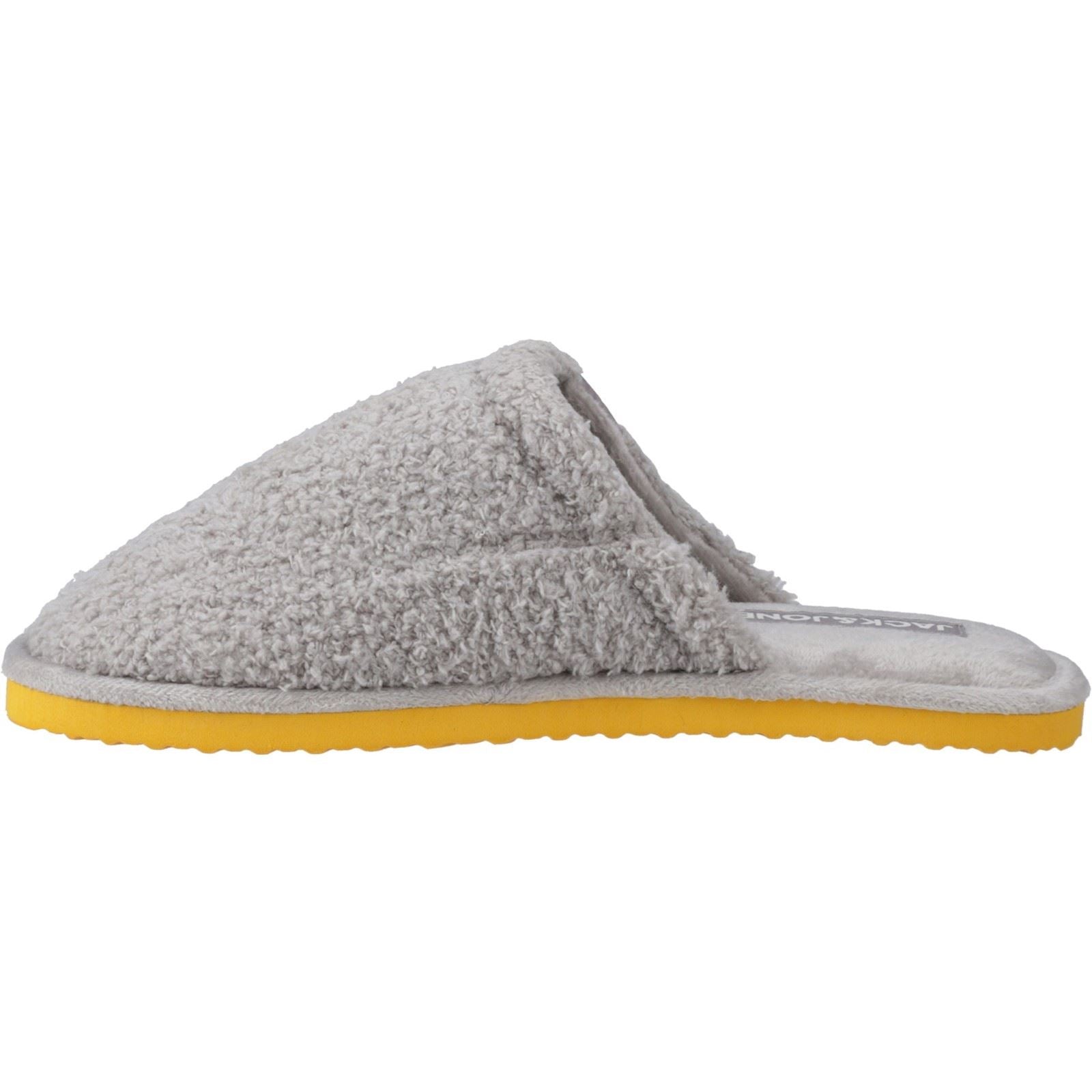 Jack & Jones Harry Fluff Synthetic Men's Frost Grey Slippers