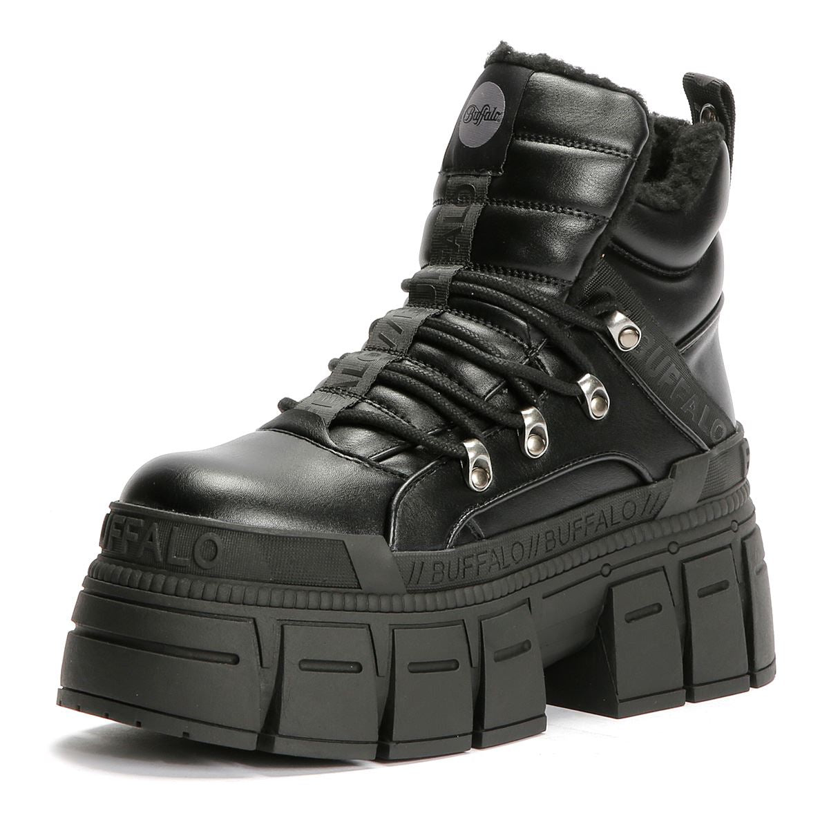 Buffalo Gospher Hike Mid Pad Women's Black Boots