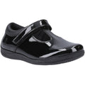 Hush Puppies Caitlin T-Bar Leather Junior Black Shoes