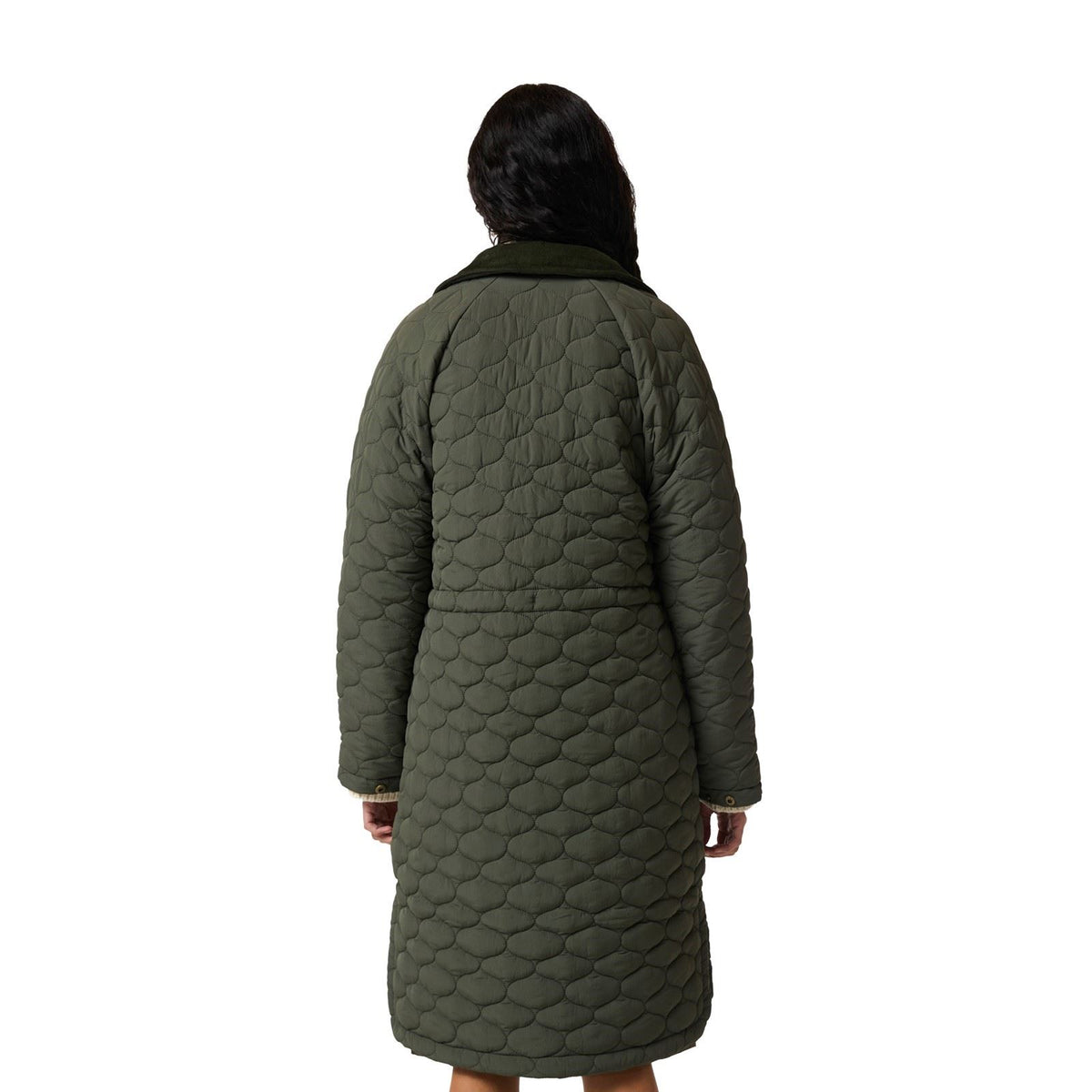 Hunter Somerset Quilted Overcoat Women's Green Quilted Overcoats