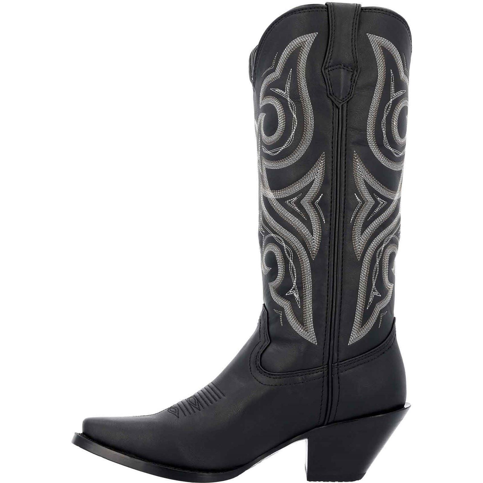 Durango Crush Faux Leather Women's Black Boots