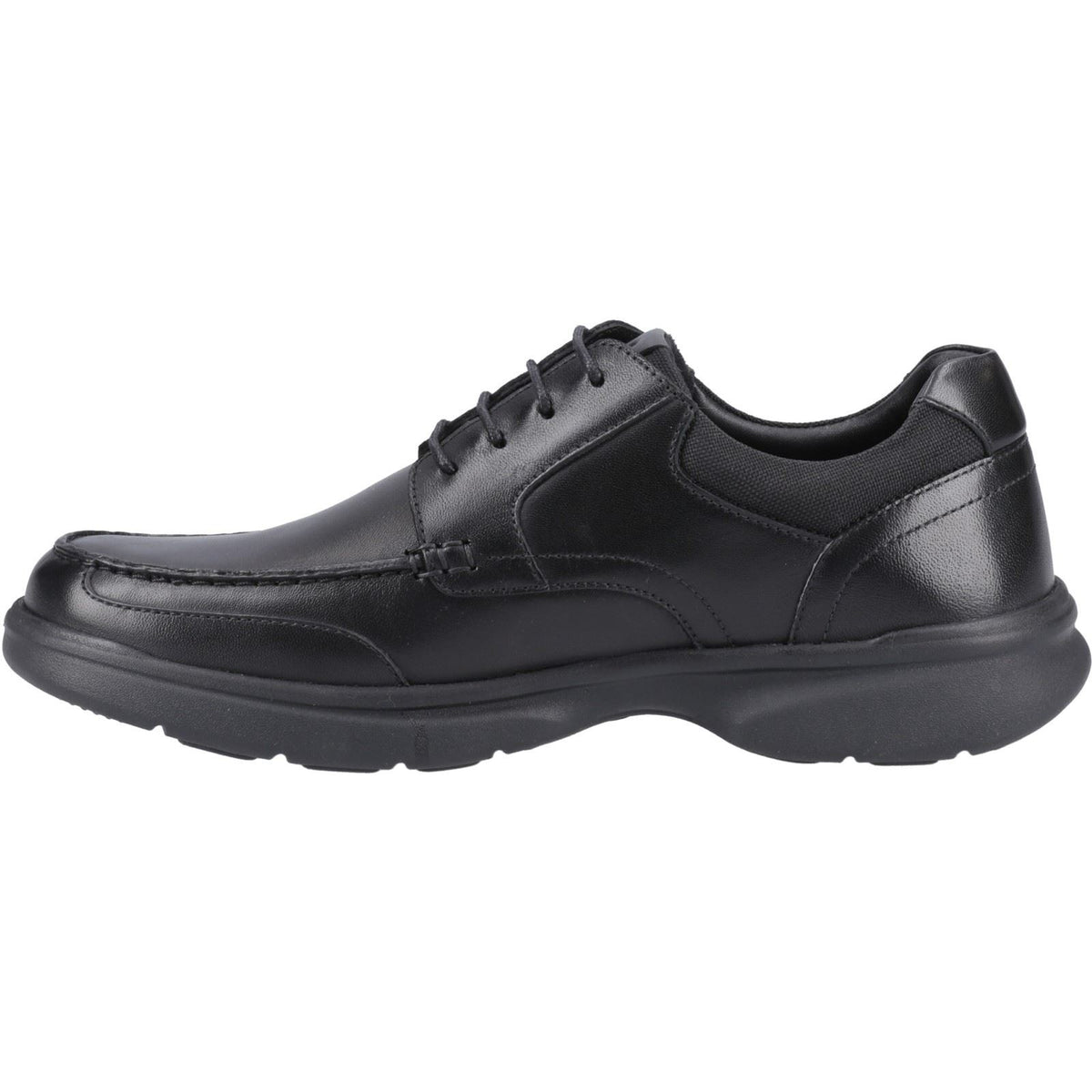 Hush Puppies Hugh Leather Men's Black Lace-Up Shoes