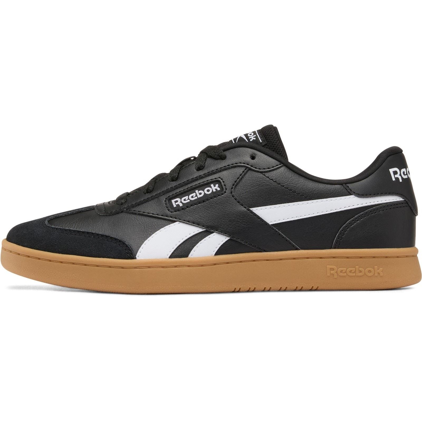 Reebok Forte Lounger Leather Men's Black/White/Gum Trainers