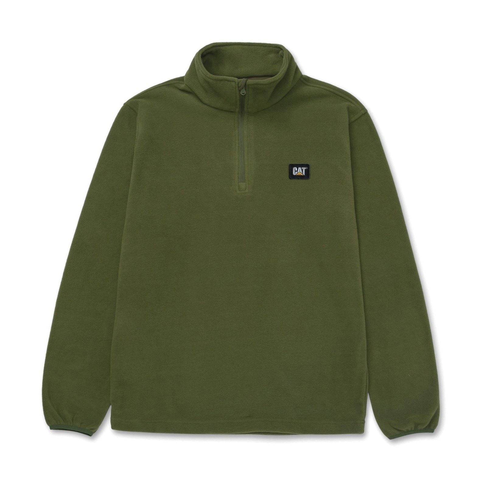 Caterpillar Cat Microfleece Quarter Zip Synthetic Men's Green Sweatshirt