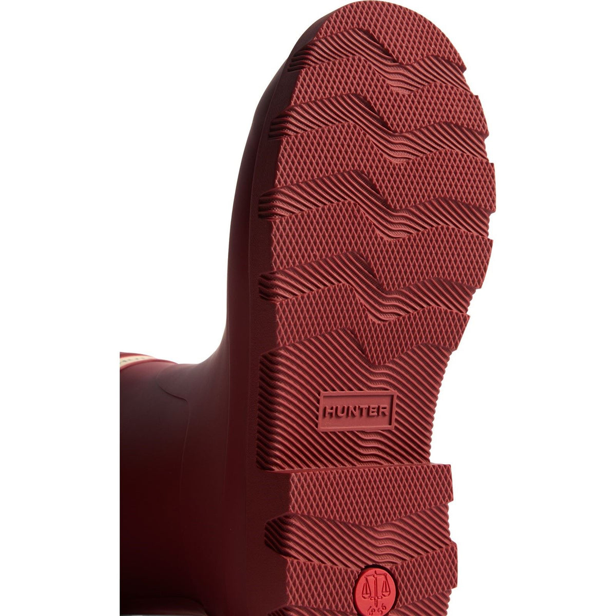Hunter Downpour Short Rubber Women's Merlot Wellington Boots