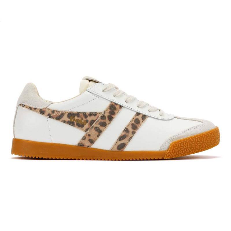 Gola Elan Leather Women's White/Leopard/Off White Trainers