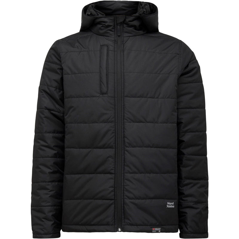 Hard Yakka Puffa 2.0 Men's Black Puffer Jacket