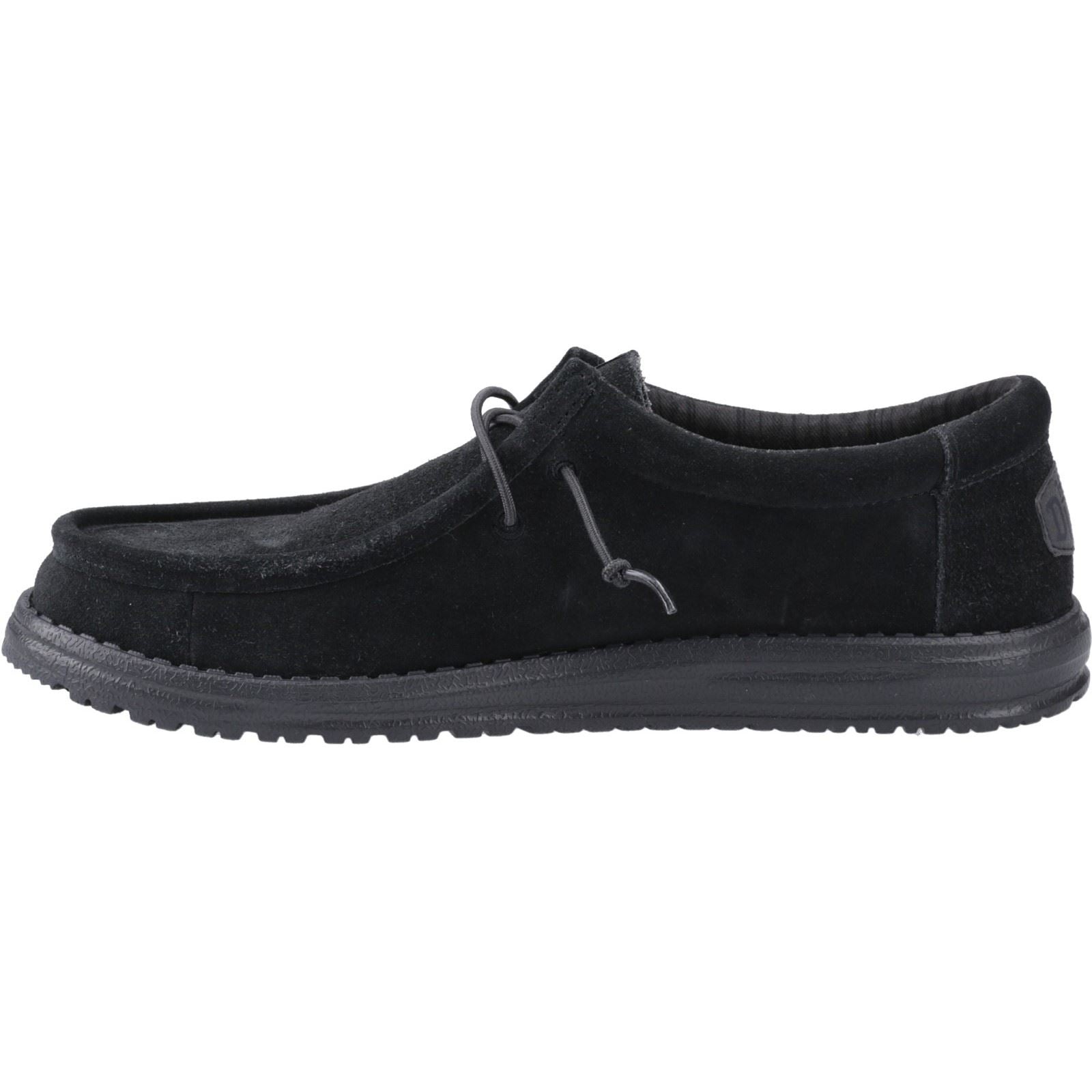 HEYDUDE Wally Suede Suede Men's Black Shoes