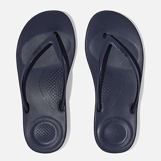 FitFlop Iqushion Ergonomic Women's Midnight Navy Flip Flops