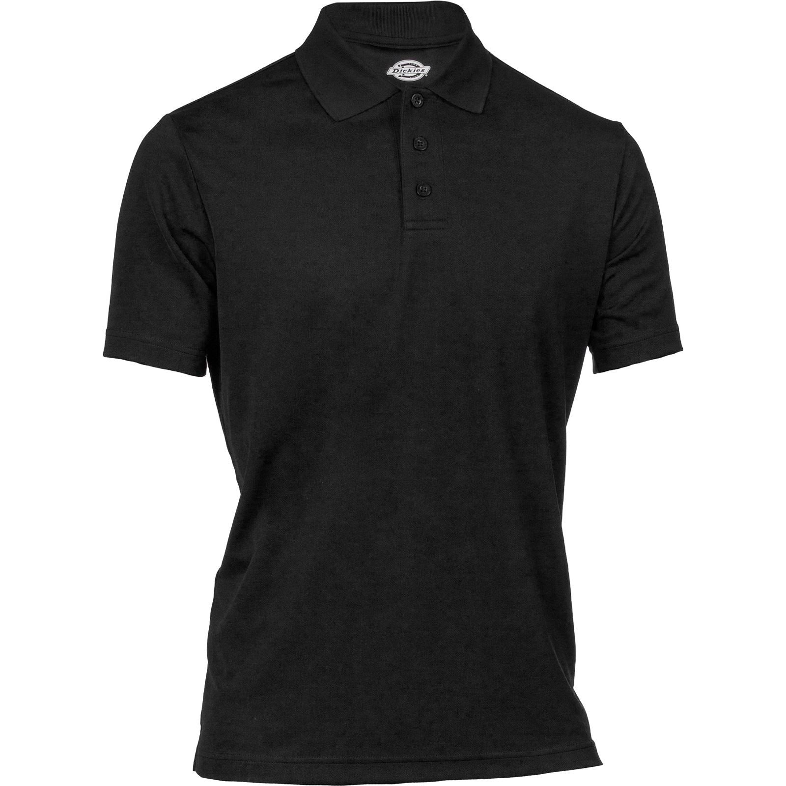 Dickies Everyday Polyester Men's Black Polo Shirt