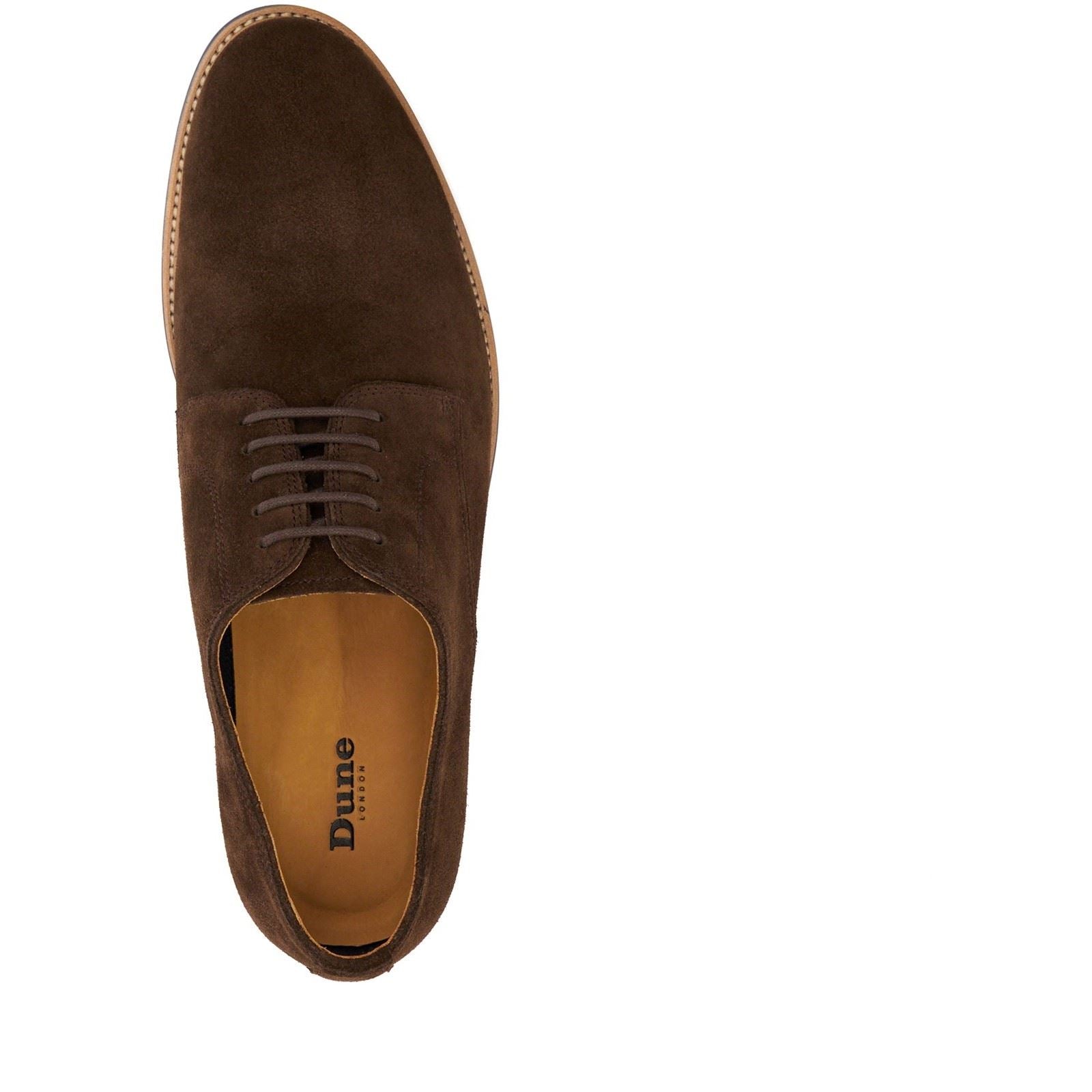 Dune Stanley Leather Men's Brown Lace-Up Shoes