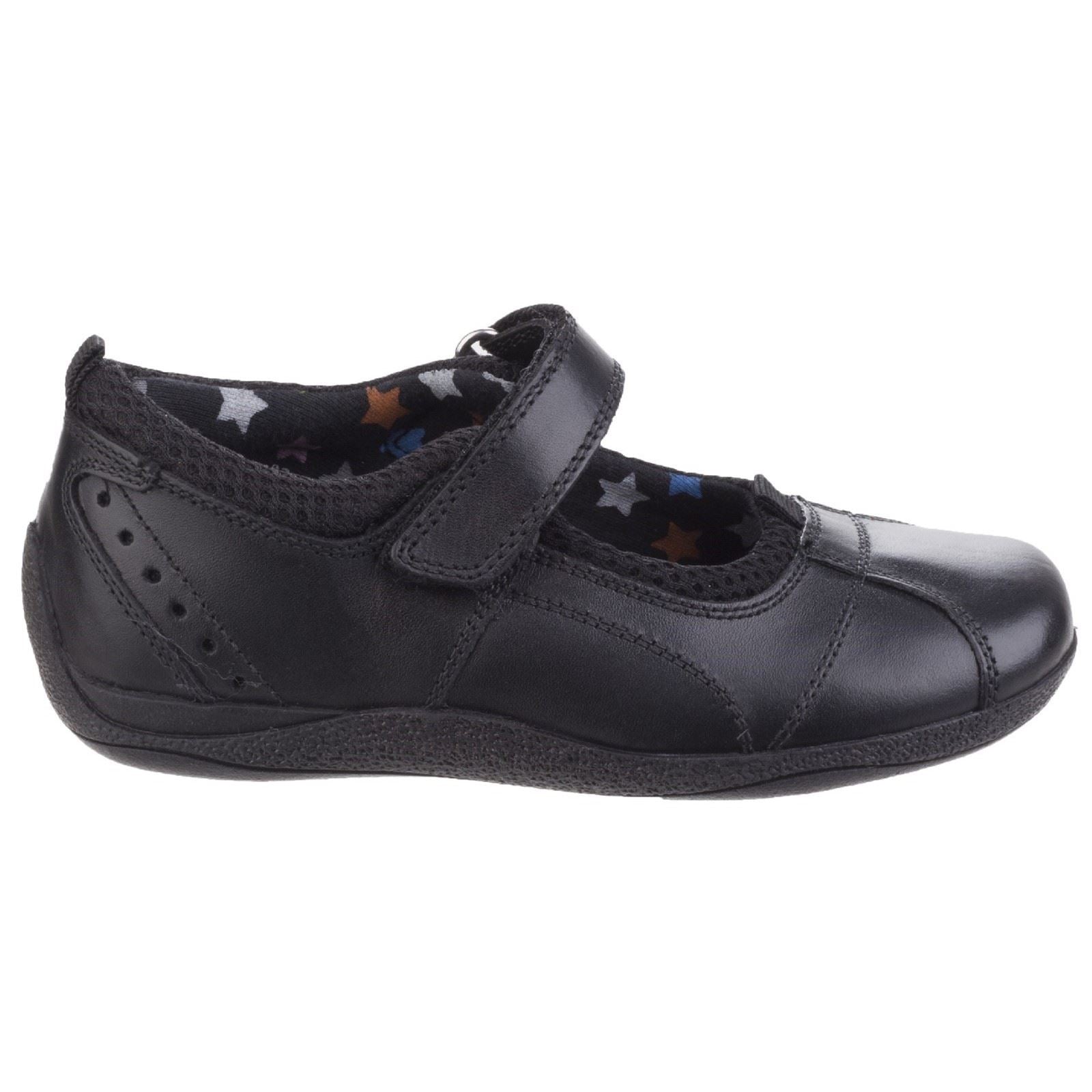 Hush Puppies Cindy Youth Girl's Black Leather Shoes