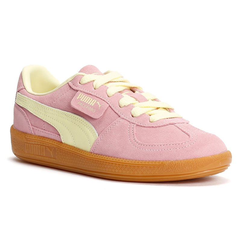 Puma Palermo Suede Pink/Green Trainers