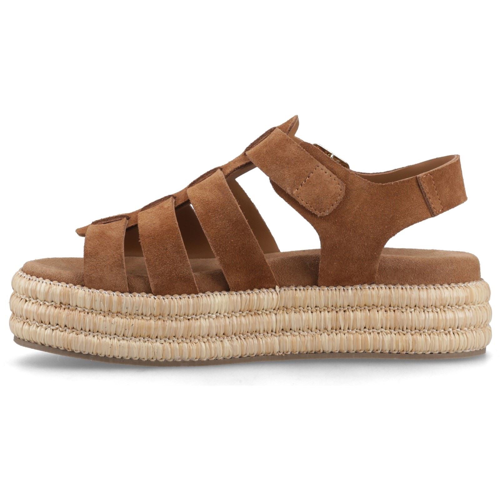 Hush Puppies Rosetta Gladiator Leather Women's Tan Sandals