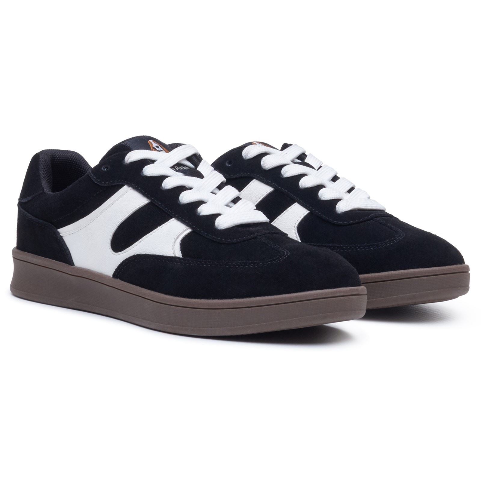 Hush Puppies Maura Suede Women's Black/White Trainers