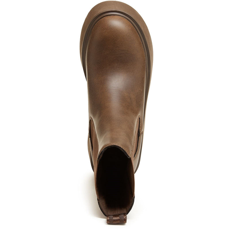 Rocket Dog Heyday Synthetic Women's Dark Brown Flat Chelsea Boots