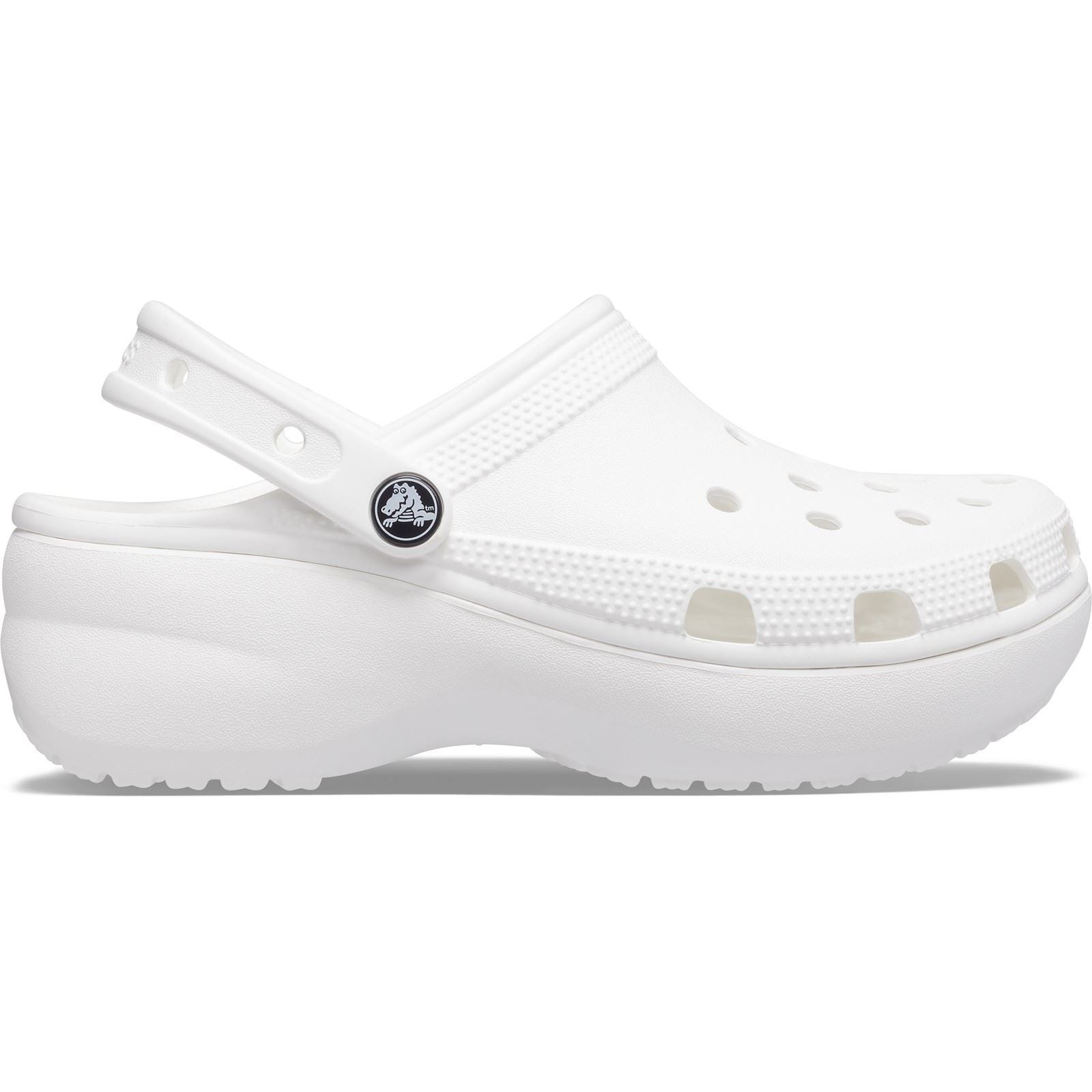 Crocs Classic Platform Synthetic Women's White Clogs