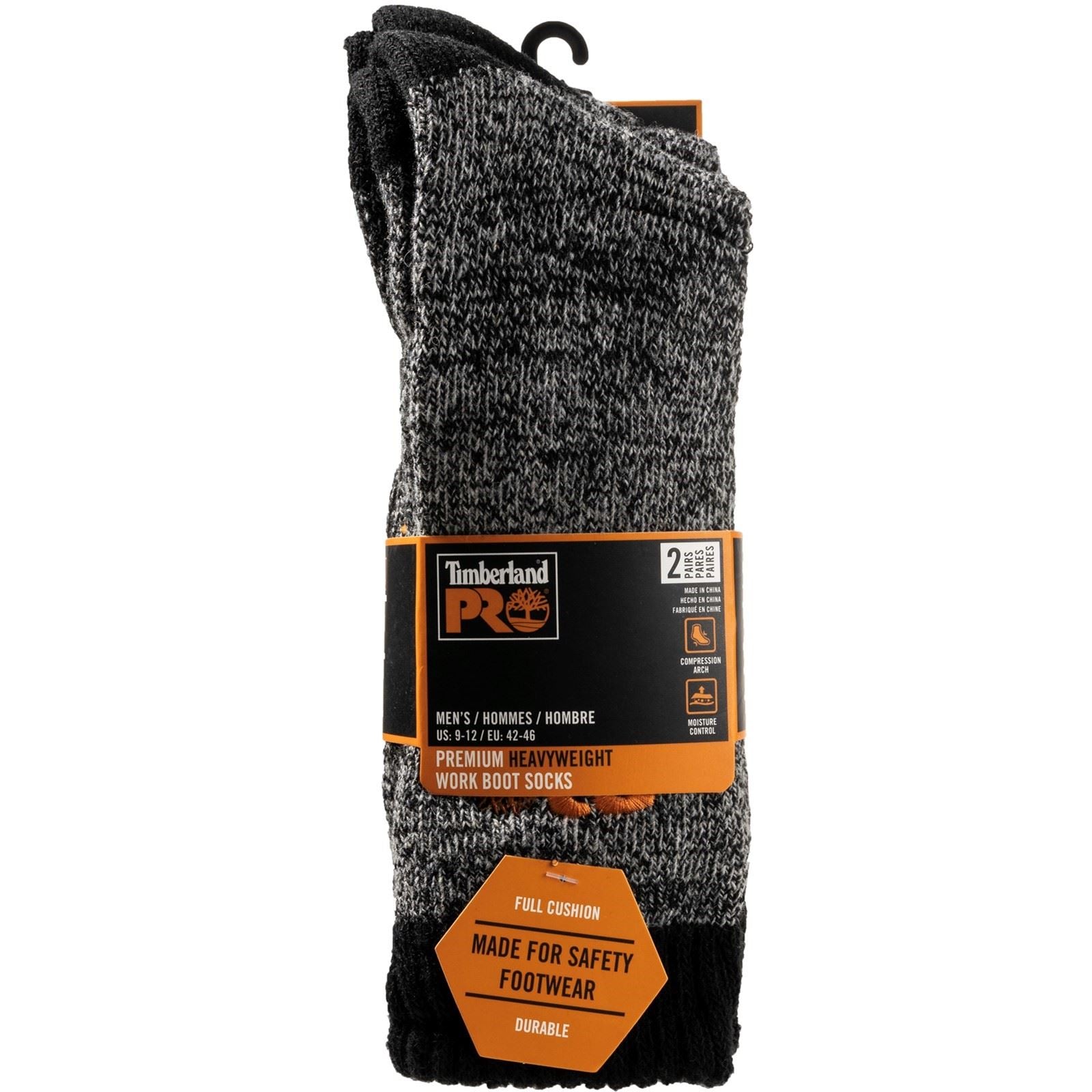 Timberland Pro Heavy Weight Men's Black Work Socks