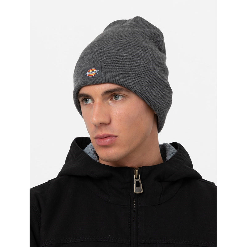 Dickies Acrylic Cuffed Grey Beanie Hat