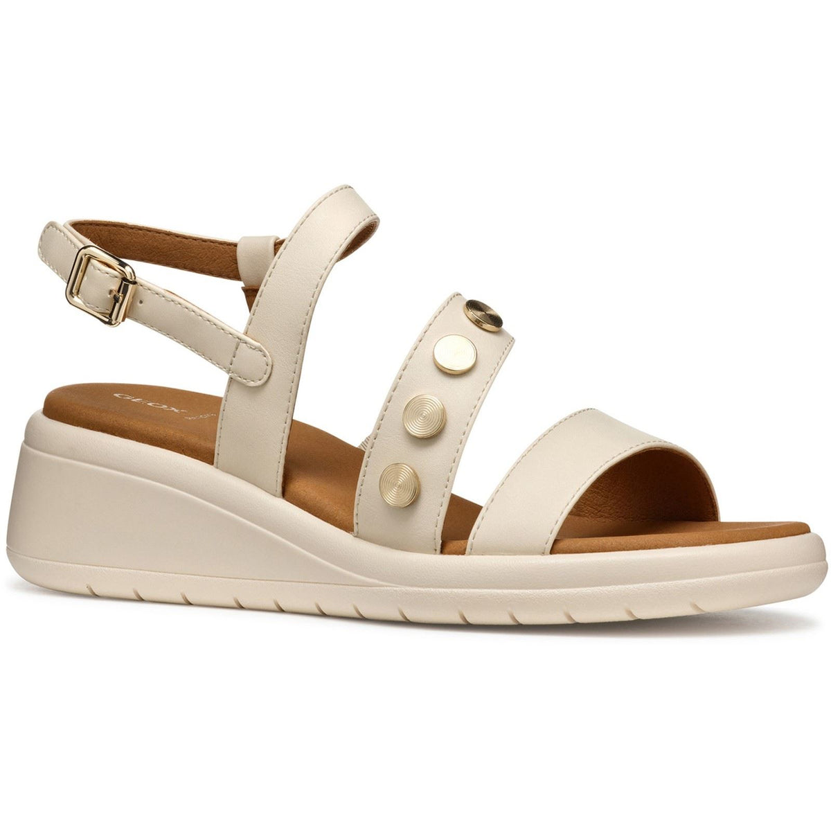 Geox D MELICONIA Synthetic Women's Papyrus Wedges