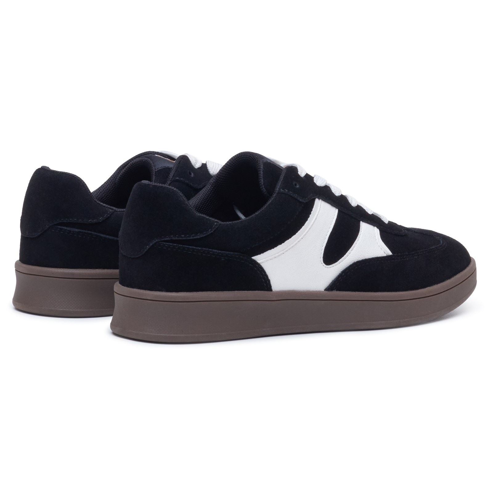 Hush Puppies Maura Suede Women's Black/White Trainers