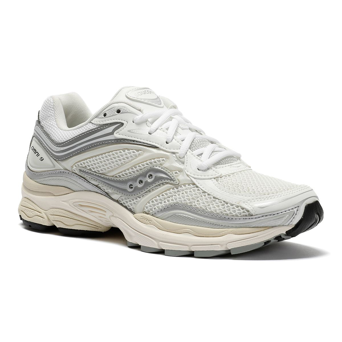 Saucony ProGrid Omni 9 White/Silver Trainers