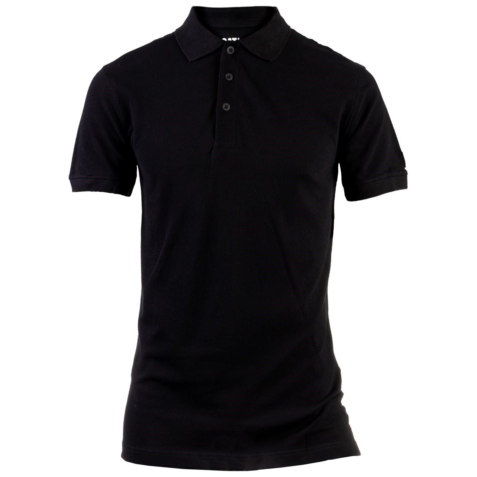 Caterpillar Essentials Cotton Men's Black Polo Shirt
