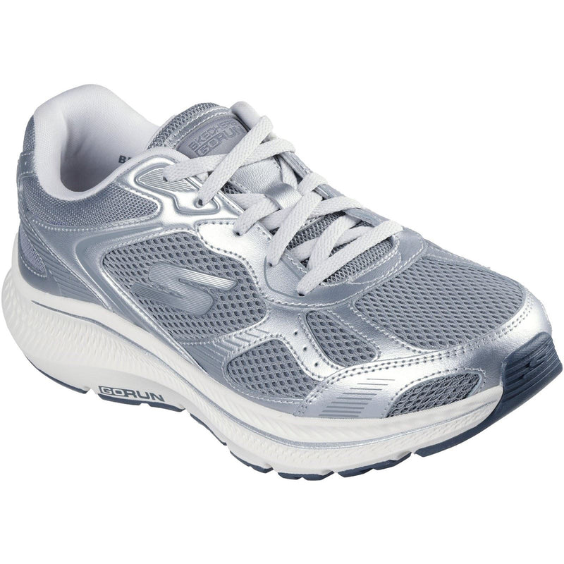 Skechers GO RUN Consistent 2.0 Volt Leather Women's Grey/Silver Trainers