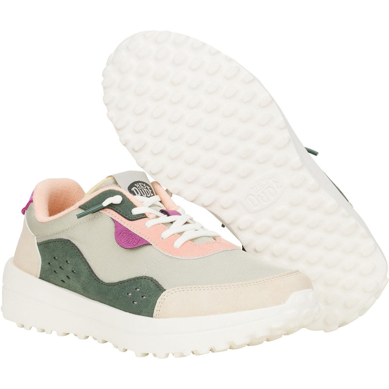 HEYDUDE Hayden Colorblock Synthetic Women's Dusty Olive/Multi Trainers