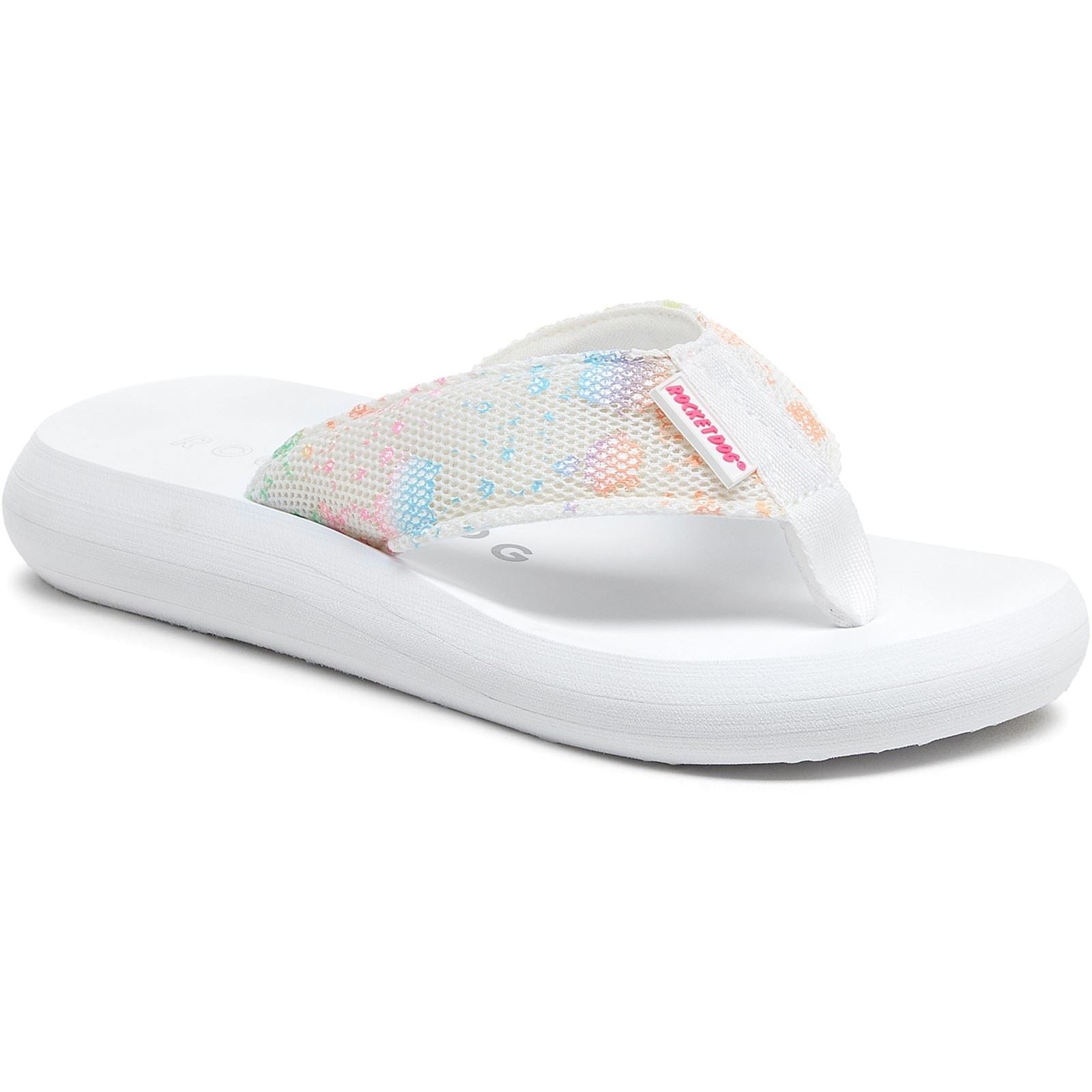 Rocket Dog Spotlight Barker Textile Women's White Sandals