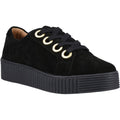 Hush Puppies Tamsin Suede Women's Black Trainers