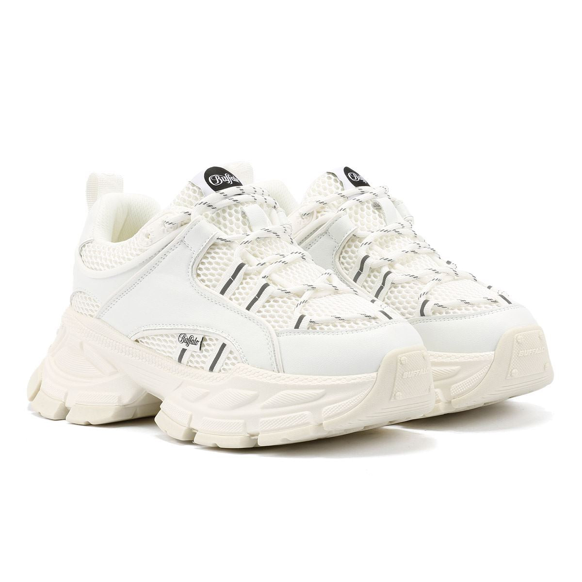 Buffalo Saturn Lace Women's White Trainers